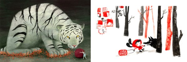 Obras de Juan Palomino y Alejandra Barba.